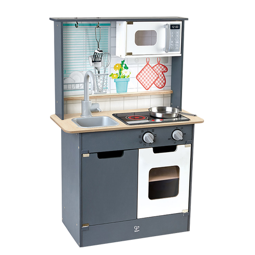 hape厨房儿童仿真过家家玩具声光模拟电子灶台多功能厨房套装岁男女孩