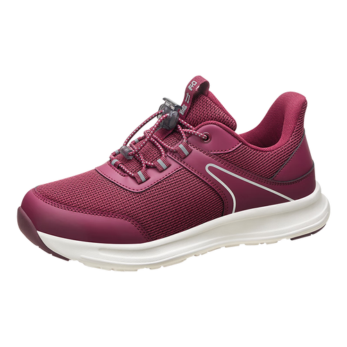 足力健老人鞋中老年男女款休闲运动散步鞋爸爸妈妈轻便健步鞋女款红色