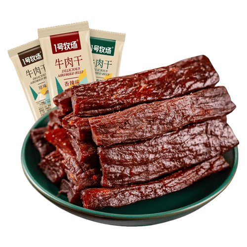 1号牧场肉干肉脯 1号牧场 手撕牛肉干 五香 500g多少钱-聚超值