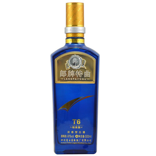 郎酒郎牌特曲t6精英版50度浓香型白酒500ml2支装
