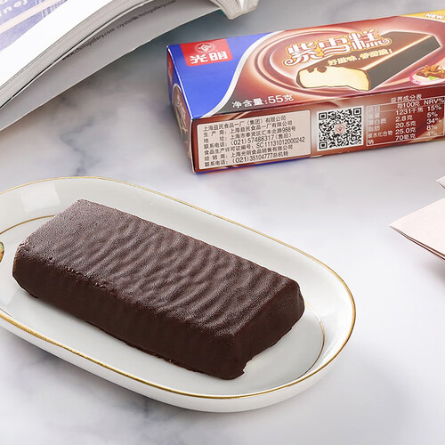 光明(bright)冰淇淋 bright 光明 紫雪糕55g*6支 经典回味香草巧克力