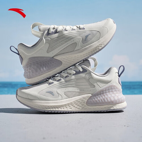 安踏c37 丨缓震软底跑步鞋女夏季情侣款透气舒适跳绳休闲运动鞋 338元