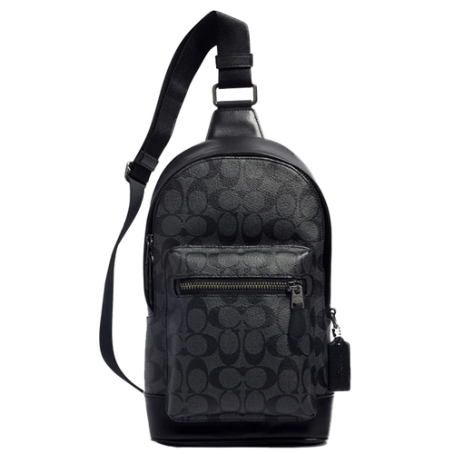 蔻驰(coach)箱包 coach 蔻驰 男士胸包 2853 qbaf4 灰黑色 小号多少钱