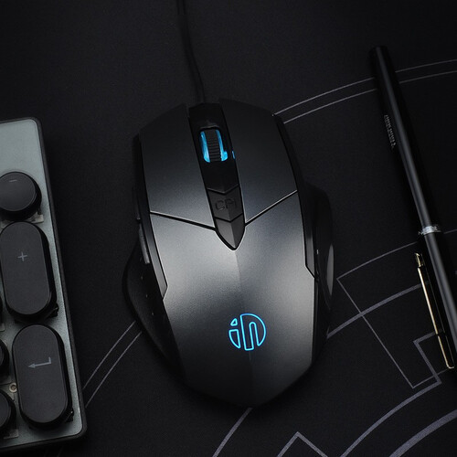 英菲克(inphic)pw1游戏鼠标有线电竞机械吃鸡宏轻音办公家用台式