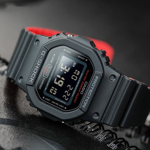 casio 卡西欧 g-shock系列 男士石英手表 dw-5600hr-1多少钱-聚超值