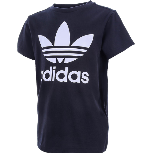 三叶草青少年大童经典logo运动短袖t恤dv2905黑140码建议身高140左右