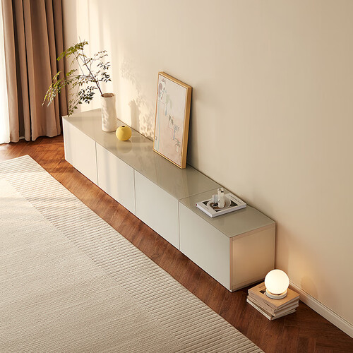 全友家居电视柜时尚百搭落地式电视机柜客厅收纳柜670182