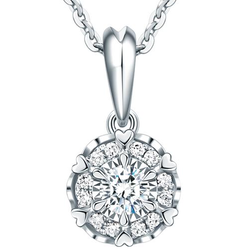 周大福(chow tai fook)钻石项链/吊坠 plus会员:chow tai fook 周大福