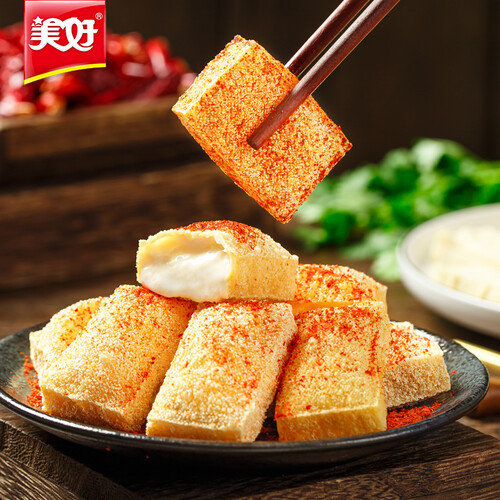 美好 包浆豆腐 275g 20片装 火锅烧烤食材生鲜 爆浆冻豆腐 酥炸豆腐