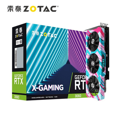 索泰(ZOTAC)显卡 ZOTAC 索泰 GeForce RTX 3060 12GD6 X GAMING 显卡 12GB 粉色多少钱-聚超值