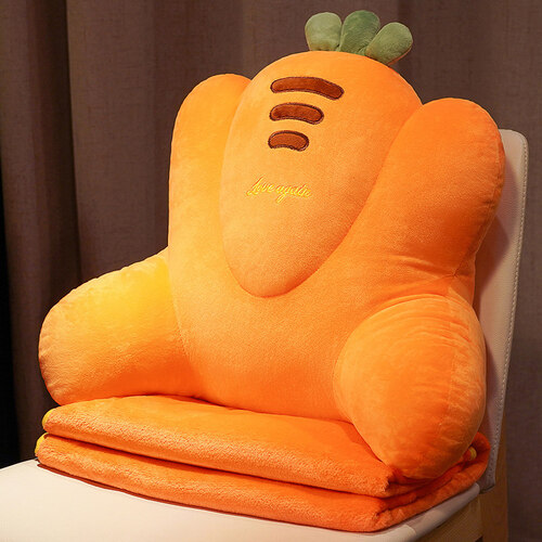 达克鸭抱枕靠垫 达克鸭 办公室靠垫护腰 粉色皇冠 单独腰靠 腰枕45cm