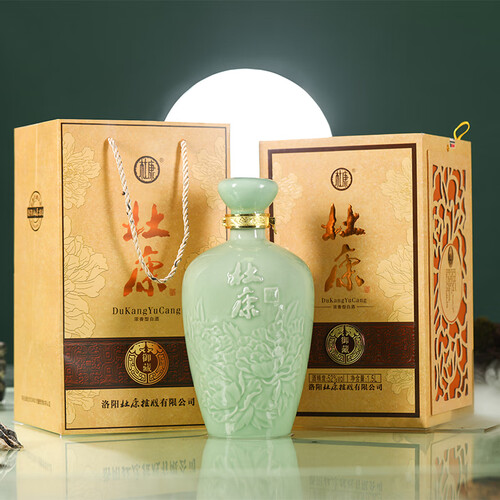 杜康御藏青瓷大坛浓香型白酒52度15l单瓶装送礼河南白酒