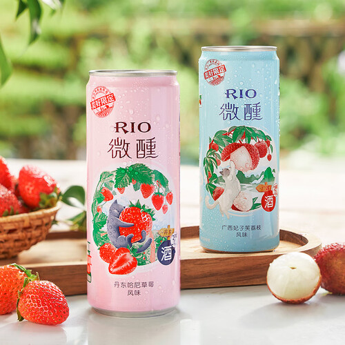 锐澳rio预调鸡尾酒果酒微醺系列3度混合装330ml16罐14口味