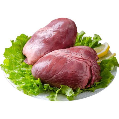 龙大肉食 猪心500g 出口日本级 猪心肺猪心管猪心卤猪心熟食原料 猪心