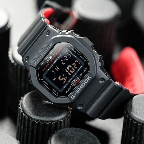 casio 卡西欧 g-shock系列 男士石英手表 dw-5600hr-1多少钱-聚超值