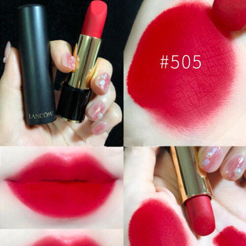 兰蔻lancome全新菁纯丝绒雾面唇膏50516g滋润保湿