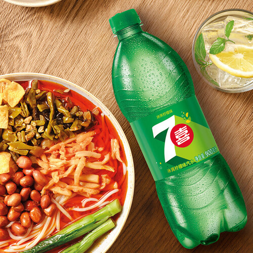 百事可乐饮料 7-up 七喜 百事可乐七喜 7up 柠檬味 汽水碳酸饮料 900