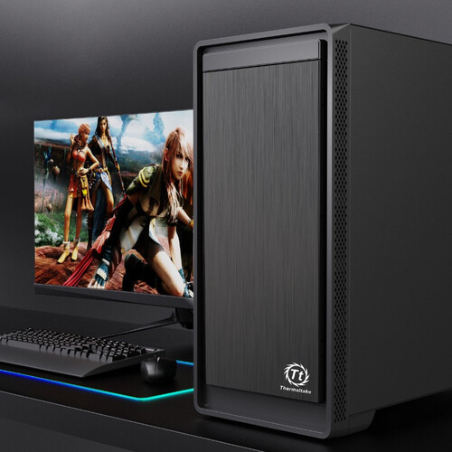 ttthermaltake启航者s5plus黑色机箱水冷电脑主机支持eatx支持360水冷