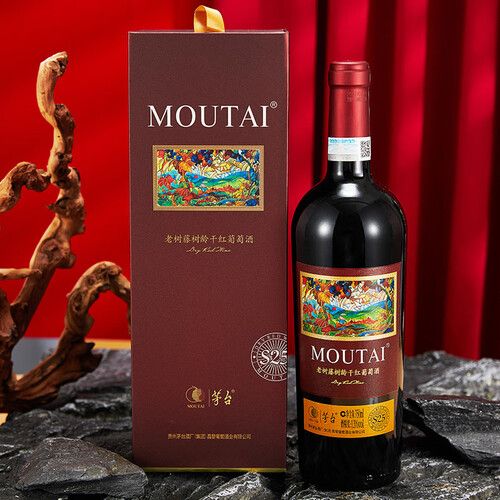茅台(moutai)葡萄酒 moutai 茅台 红酒 老树藤系列s25赤霞珠 美乐干红