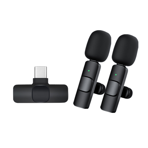 koolife 无线麦克风领夹式直播胸麦一拖二收音器小蜜蜂声卡手机蓝牙