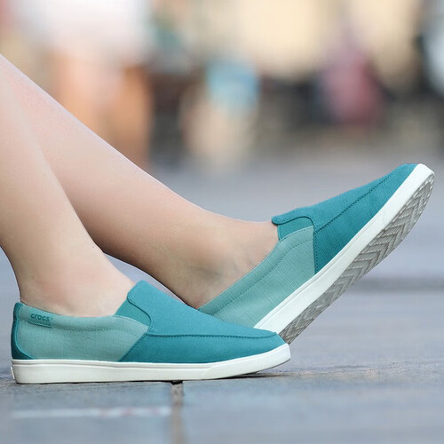 卡骆驰crocs板鞋女鞋夏季户外运动轻便透气耐磨舒适休闲一脚蹬帆布鞋