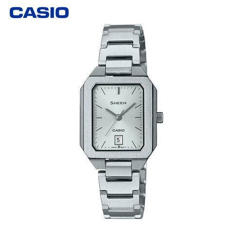 卡西欧casio手表sheen系列潮流时尚简约银河星方形礼盒女表she4555d7a