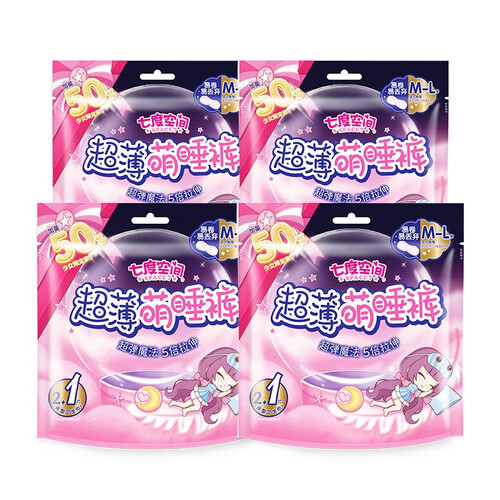 七度空间(space 7)裤型卫生巾 space7 七度空间 超薄萌睡裤 m-l码 12
