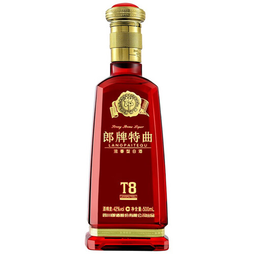 郎酒 郎牌特曲t8 兼香型白酒42度500ml*6瓶 整箱装 新老包装随机发货