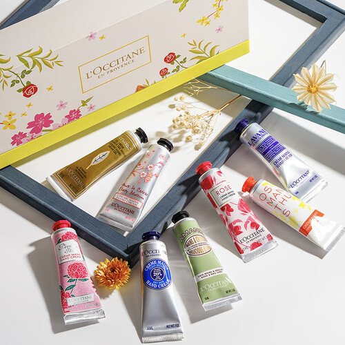 欧舒丹loccitane护手霜套装礼盒30ml8补水保湿滋润手霜送礼囤货皆宜