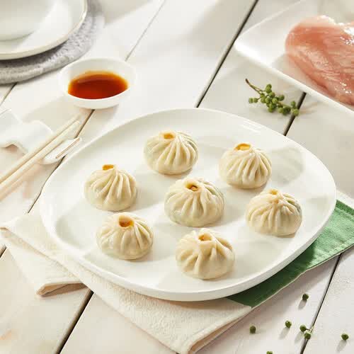三全上海灌汤小笼包三鲜450g2共36个三鲜馅速食早餐包子家庭装