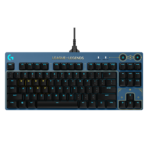 罗技(g)键盘 logitech 罗技 pro x 海克斯科技版 87键 有线机械键盘