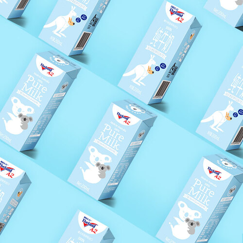 纽仕兰a2β酪蛋白高钙全脂纯牛奶200ml12盒原罐进口