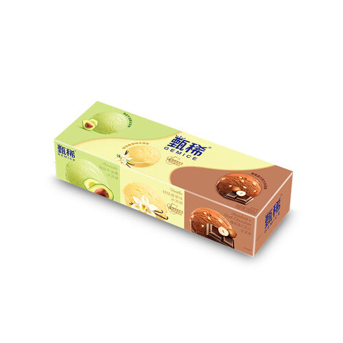 伊利冰淇淋 gemice 甄稀 伊利甄稀香草 海盐牛油果 榛果黑巧克力味