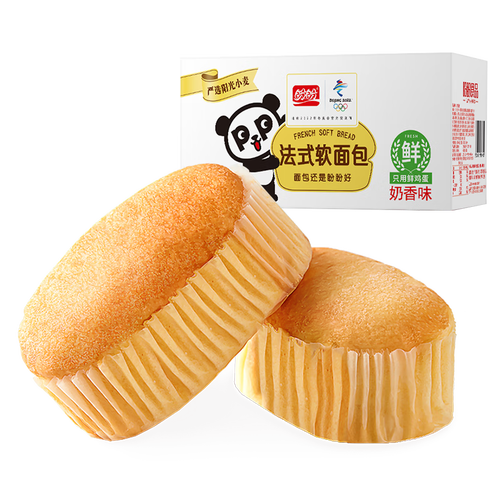 盼盼法式软面包早餐营养点心食品整箱装奶香味900g