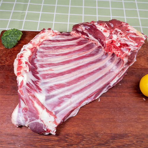 绿鲜印象(lvyeyinxiang) 精选原切羊排 净排新鲜现宰羔羊带脊柱大排