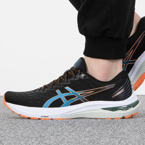 asics跑步鞋 asics 亚瑟士 gt-2000 9 男子跑鞋 1011a983-005 黑红