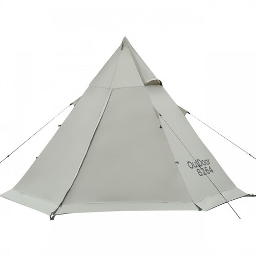 骆驼户外露营六角帐篷便携式公园野餐单人简易野外防晒野炊春游摩卡色