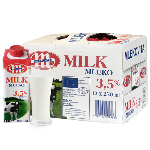 妙可(mlekovita)牛奶乳品 妙可mlekovita 波兰进口 全脂牛奶纯牛奶