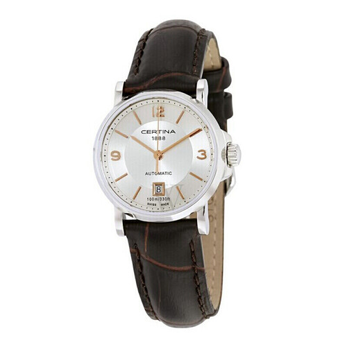 雪铁纳certina瑞士手表卡门系列自动机械皮带女表c0172071603701