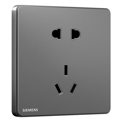 西门子(siemens) 插座面板 五孔插座10a强电墙面插座面板 睿致系列