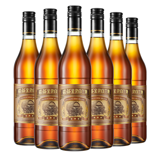 张裕三星金奖白兰地700ml6瓶整箱装