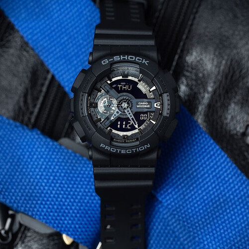 casio 卡西欧 g-shock系列 黑武士 男士手表 ga-110-1bdr多少钱-聚