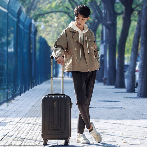 威戈wenger瑞士军刀男女20英寸登机箱行李箱旅行箱黑色sax