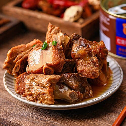 梅林方便食品 maling 梅林 红烧排骨罐头 340g多少钱-聚超值