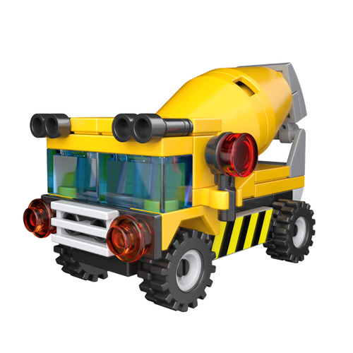 开益积木 开益 拼装积木 起重车 50颗 多款可选多少钱-聚超值