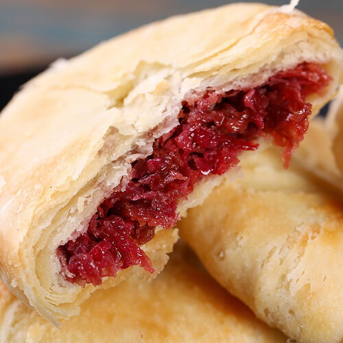 吉庆祥玫瑰鲜花饼散装中华老字号传统糕点零食云南特产休闲食品散装