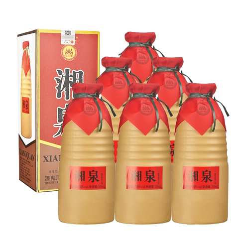 酒鬼(jiugui)白酒 酒鬼 湘泉盒优54度500ml*6瓶 整箱装多少钱-聚超值