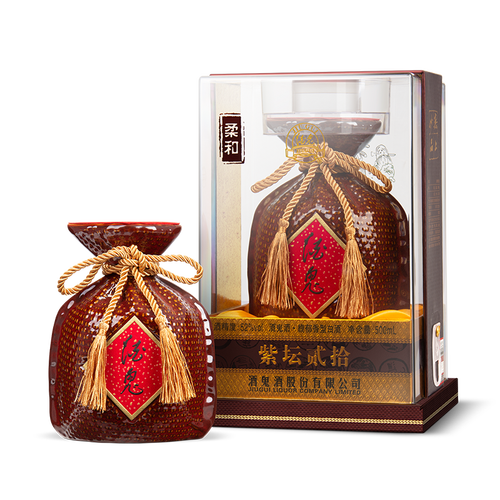 酒鬼(jiugui)白酒 酒鬼 紫坛贰拾 柔和 52%vol 馥郁香型白酒 500ml 单