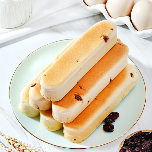 刺猬阿甘打工人早餐下午茶牛乳蛋白棒面包338g 原味*1 蔓越莓*1箱 676