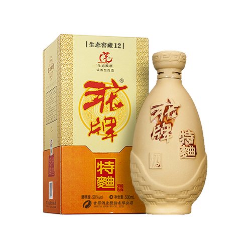 沱牌酒沱牌特曲生态窖藏1250度500ml6瓶整箱装白酒浓香型